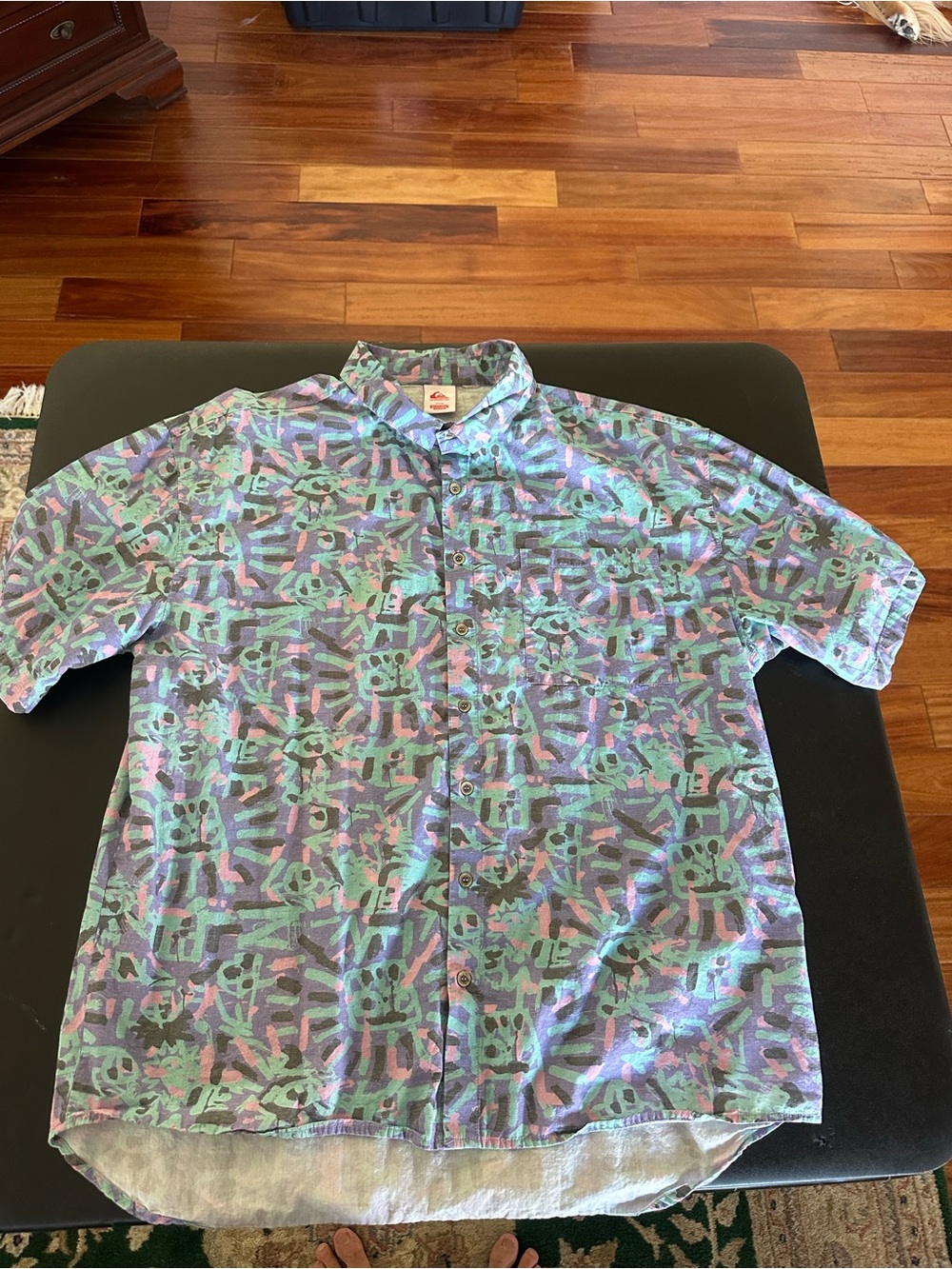 Quicksilver x Stranger Things Short-Sleeve Printed Button-Up Shirt - Multicolor